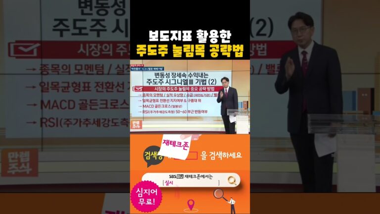 빠르게 수익 낼 수 있는 주도주 눌림목, 이 4가지 신호 보면 안다