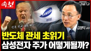 [속보] 미국 반도체 자동차 관세부과 초읽기, 삼성전자와 반도체 기업 주가 향방은? (김영익 교수 공식채널)