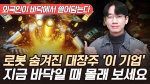"싸도 너무 싸요" 로봇 숨겨진 대장주 '이 기업' 외국인이 바닥에서 쓸어담고 있어요 (로봇 관련주, 로봇 주식)