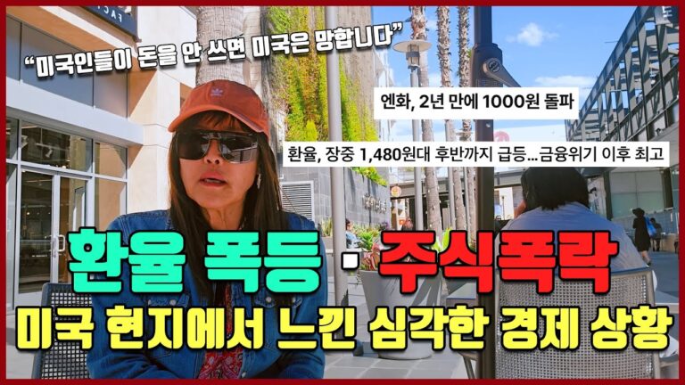 환율 폭등 · 주식폭락 “미국 현지에서 느낀 심각한 경제 상황” [방미의 경제파일]