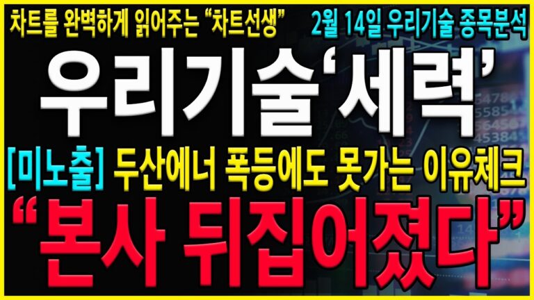 [우리기술 주가 전망] “긴급” 와…이런게 있었네요! 두산에너는 폭등하는데 못 가는 진짜 이유! 세력들은 고의적으로 아직 안올리고 있습니다!#두산에너빌리티