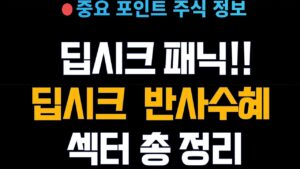 [주식정보!] 딥시크로 인한 엔비디아 대 폭락..ㄷㄷㄷ.. / 딥시크로 인해서 반사수혜 가능성 섹터가 생긴다?? /섹터 총 정리!