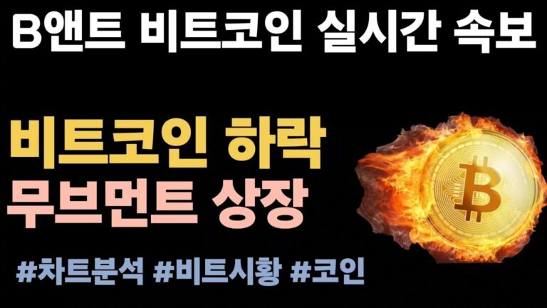 [실시간 LIVE] 비트코인 98K! / 무브먼트 동시상장!  #비트코인실시간 #이더리움 #리플 #솔라나 #도지코인