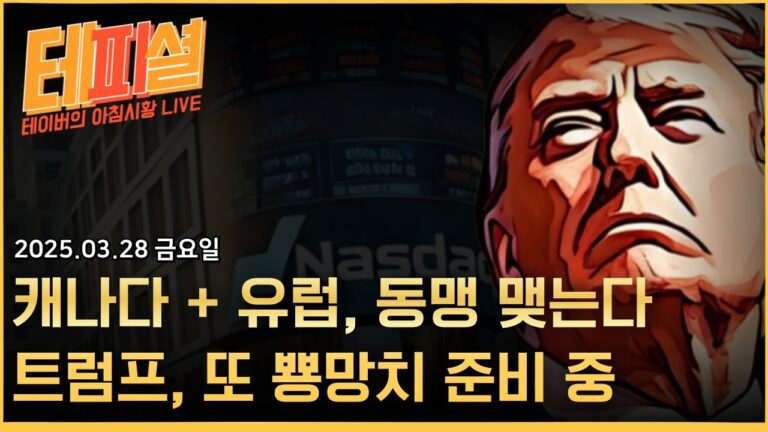 [아침뉴스] 캐나다+유럽, 미국에 공동대응 할 것ㅣ트럼프, 공동대응하면 추가 관세 부과ㅣ앱러빈(APP), 게임스탑(GME) 폭락 중… 왜?