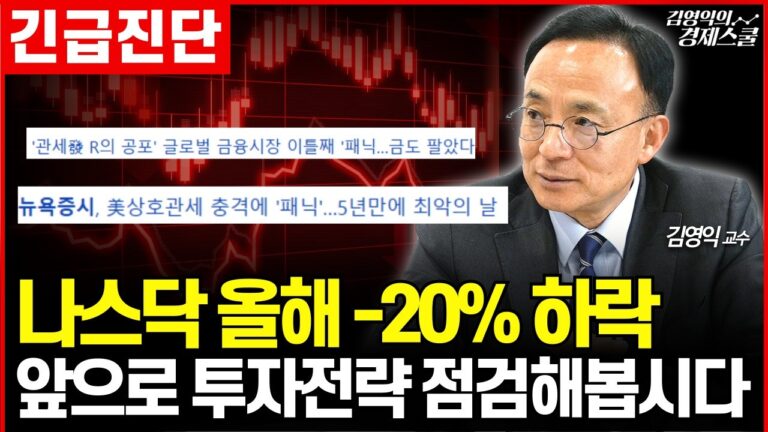 [긴급진단] 미국 증시 최대낙폭 기록 9600조 증발,  올해는 ‘이런’ 투자전략이 필요합니다 (김영익 교수 공식채널)