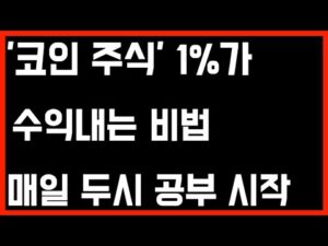 코인 주식 1%가 수익내는 비법 매일 두시 공부 시작!(주식_차트_공부_2024.12.26(목))