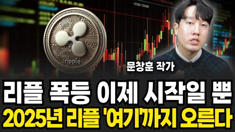 리플 폭등은 이제 시작일 뿐 2025년 리플 여기까지 오른다 (문창훈 작가 / 1부)