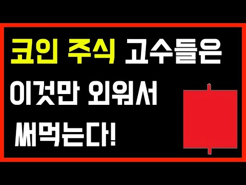 코인 주식 고수들은 이것만 외워서 써먹는다!(주식_차트_공부_2024.12.24(화))