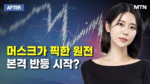[이수연의 AFTER] 머스크가 픽한 원전 본격 반등 시작?   / 머니투데이방송 (증시, 증권)