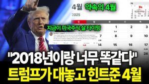 2018년과 소름 돋게 똑같은 트럼프의 행동? 여전히 미국 주식 저점인 이유 (구해줘월부 주식상담)