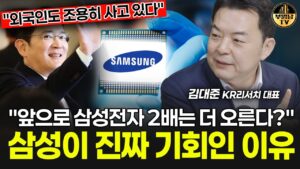 삼성이 진짜 기회인 이유 "앞으로 삼성전자 2배는 더 오른다?" [김대준 대표 2부]