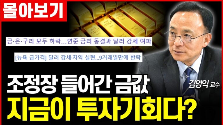 ‘최고치’ 금값, 더 오를까? 금 투자 전략을 공개합니다 (김영익 교수)