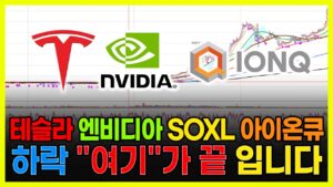 테슬라 엔비디아 SOXL 아이온큐 하락 "여기"가 끝 입니다. 곧 기회 옵니다. (리게팅 컴퓨팅, 실SQ, 게임스탑, 리졸브 AI, 팔란티어테크)