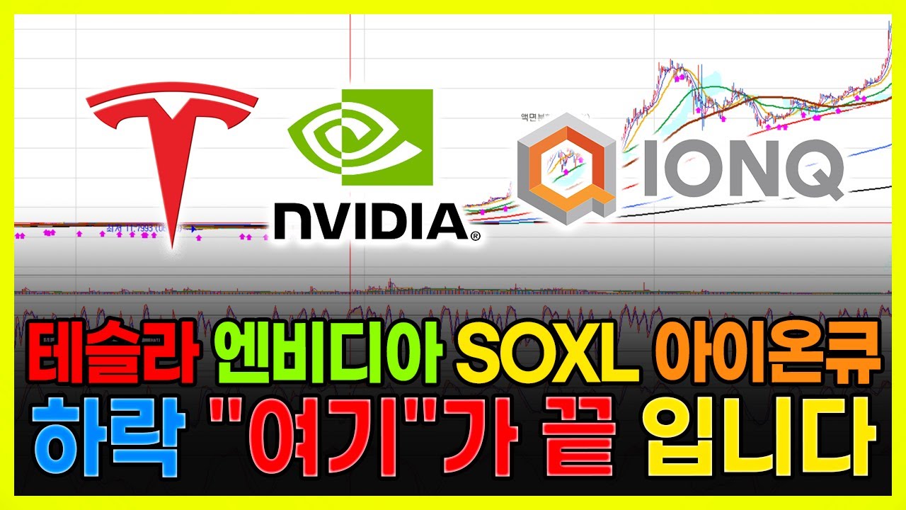 테슬라 엔비디아 SOXL 아이온큐 하락 "여기"가 끝 입니다. 곧 기회 옵니다. (리게팅 컴퓨팅, 실SQ, 게임스탑, 리졸브 AI, 팔란티어테크)