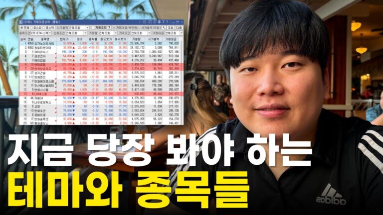 어떤 테마에서 매매했을까? [대왕개미 홍인기]