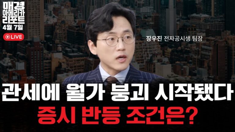 [매아리] 이틀 새 6조 6천억 증발, 침체 기정사실화? | 장우진 전자공시생 팀장