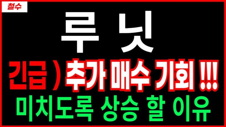루닛 – 긴급) 추가매수 기회! 미치도록 상승할 이유 !!! AI의료 관련주 주가 주가전망 주식전망 목표가 대응방법 철수