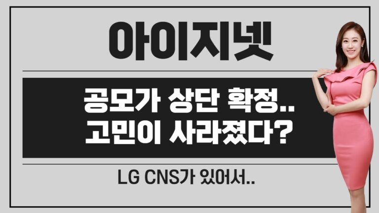 [공모주] 아이지넷, 하단 미만이었으면 비례까지 고려했는데~ / 상단 확정.. / 기존주주 단가는? 내맘대로 주가는?