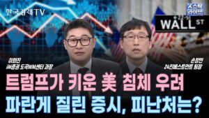 트럼프가 키운 미국 침체 우려 파란게 질린 증시, 피난처는?ㅣ유리기판•한한령 수혜•경기방어주 주목ㅣK-스탁 라이브ㅣ한국경제TV