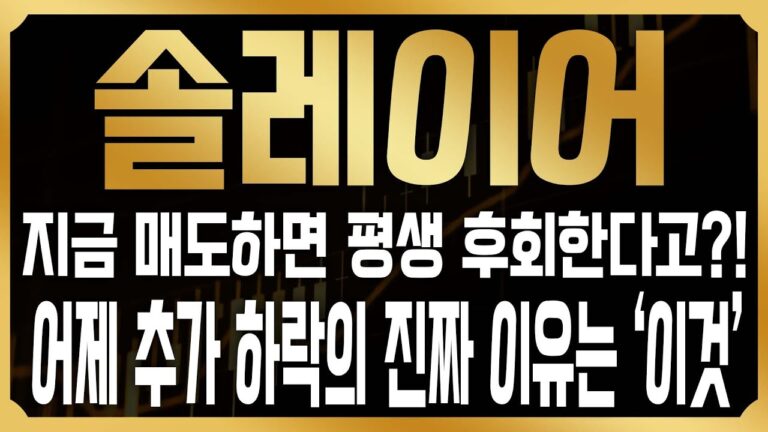 [솔레이어 코인전망] 지금 매도하면 평생 후회한다! 다음주에 대규모 반등이 유력? 최근 폭락의 진실은 솔스캔과 윈터뮤트 지갑에?#LAYER