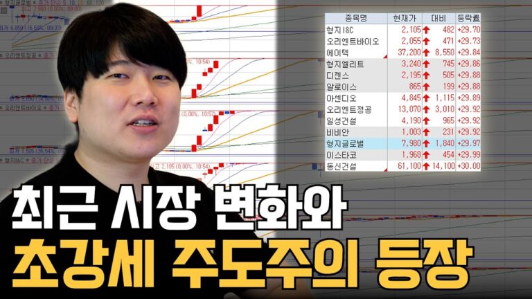 당일 주도주 매매관점 전부 공유합니다 [대왕개미 홍인기]