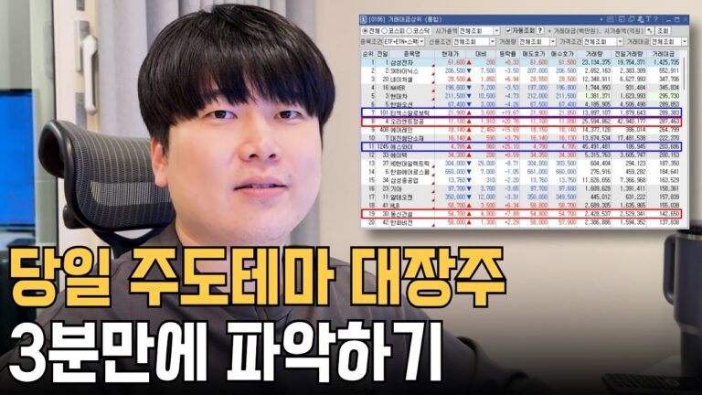 주도테마 대장주 매일 알려드립니다 [대왕개미 홍인기]