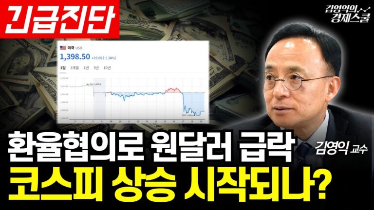 원달러 환율 어디까지 떨어질까? 코스피는 본격적 상승장 시작된다? (김영익 교수)