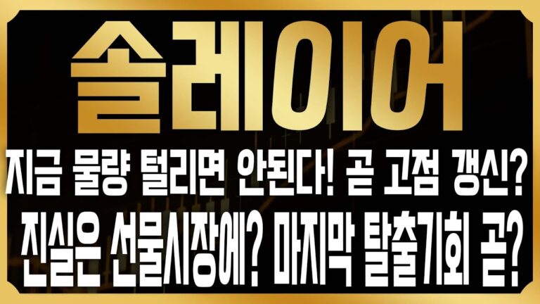 [솔레이어 코인전망] 지금 매도하면 평생 후회한다! 주말에 대규모 반등이 유력? 최근 폭락의 진실은 솔스캔과 윈터뮤트 지갑에?#LAYER