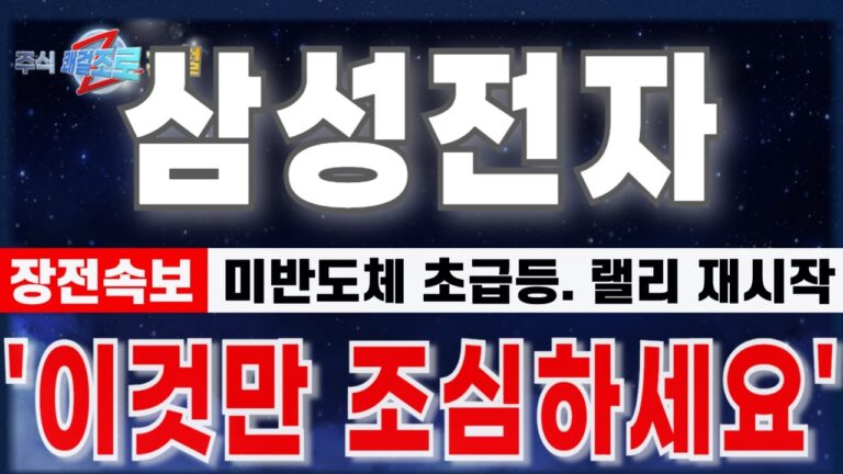 [삼성전자 주가 전망] “12월24일 장전속보. 필라델피아반도체 급등마감. 반도체랠리 재시작.” 한번 더 올라갑니다.이것만 조심하세요. #삼성전자 #삼성전자주가전망 #삼성전자반도체
