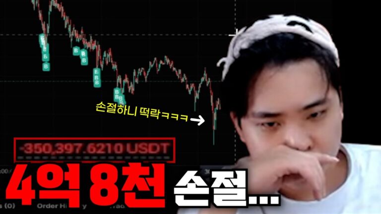 4억 숏 손절하니 찐 하락 시작..? 세상이 억까한다… I lost $350k. God has abandoned me.