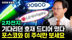 2차전지 기다리던 호재 드디어 떴다. 지금 포스코와 '이 주식' 반드시 보세요｜김장열 본부장 3부