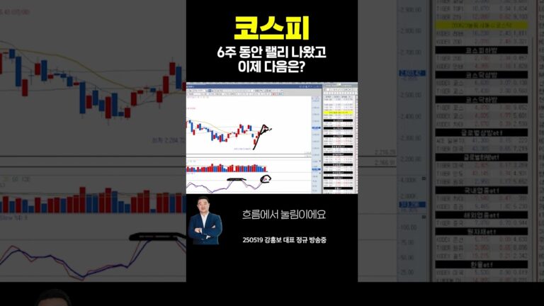 #코스피 6주 동안 랠리 나왔고 이제 다음은? | 강흥보 대표