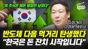 반도체 다음 먹거리 탄생했다, 한국은 돈 잔치 시작입니다 (슈퍼개미 이정윤 세무사)