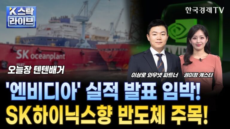 ‘엔비디아’ 실적 발표 임박ㅣ’SK오션플랜트’ 풍력에 조선까지ㅣSK하이닉스향 반도체 주목ㅣ주성엔지니어링ㅣ큐알티ㅣ텐텐배거ㅣ한국경제TV