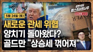 [김현석의 월스트리트나우-5월24일] 새로운 관세 위협..양치기 돌아왔다? 골드만 "상승세 꺾어져"