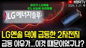 LG엔솔 수주가 지속되는 진짜 이유 / 철강주 머리아프네 / 에코프로머티 3900억 유상증자 / 자동차 관세 오늘 발표, 오락가락 정책에 뉴욕증시 급락