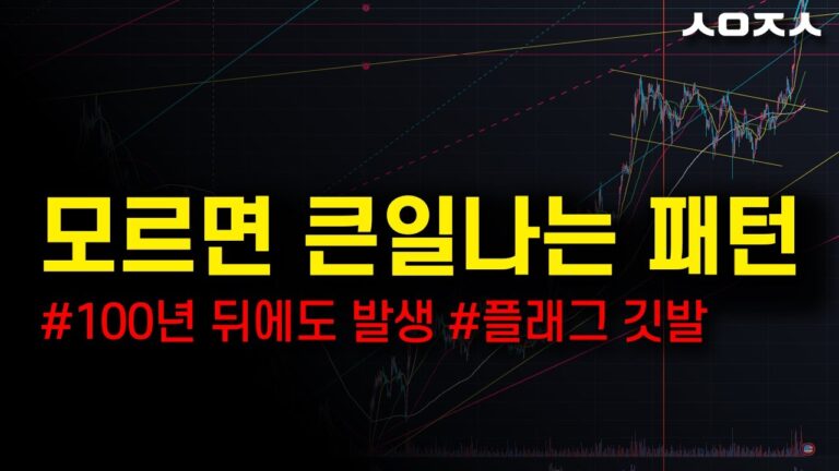 영원한 급등 전 상승 패턴 급락 전 하락 패턴. 플래그패턴 깃발형패턴