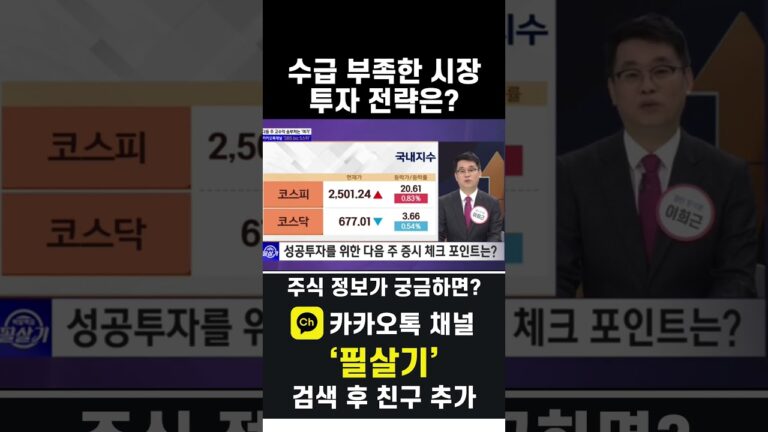 수급 부족으로 주식시장 상승 동력 부족. 순환매 흐름을 따라가자(20241122)