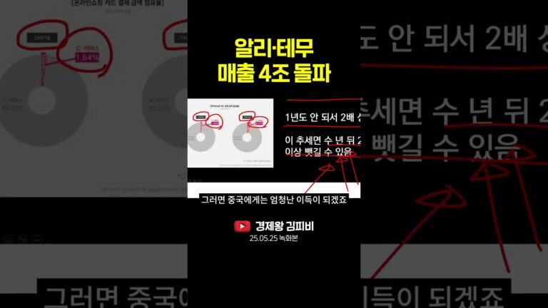 알리 테무 매출 4조 돌파 #shorts