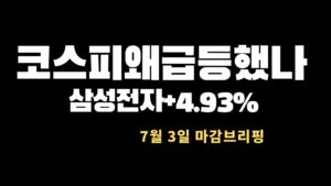 미국증시와 한국증시 시황및 수급의 비밀 (나스닥,코스피코스닥 주도주)