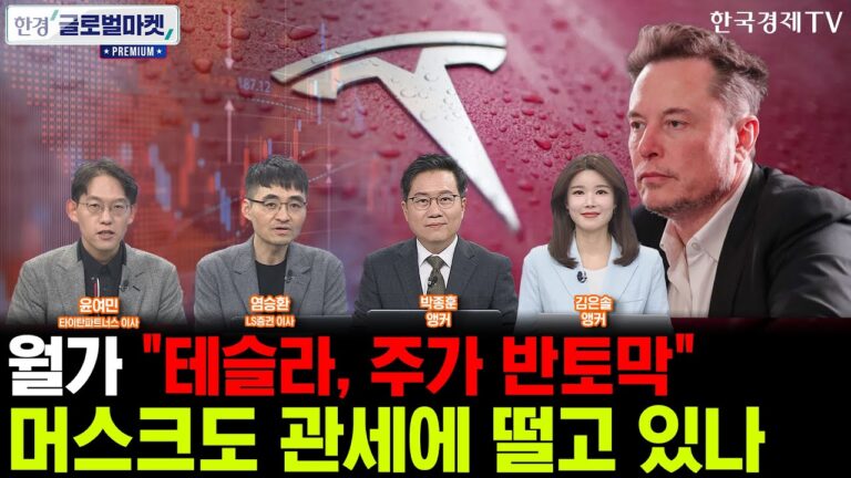 [한경 글로벌마켓 프리미엄] 테슬라 목표가 줄하향한 월가ㅣ머스크도 관세 공포에 떨고 있나