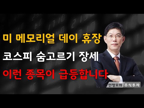 [주식]미 메모리얼 데이 휴장 코스피 숨고르기 장세 이런 종목이 급등합니다(20250527화)주식 주식투자 주식강의 주식공부 주식초보 주식단타 주식고수 단타매매