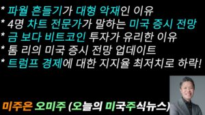 [오늘의 미국주식뉴스] 4명 차트 전문가가 말하는 미국 증시 전망 / 금 보다 비트코인 투자가 유리한 이유 / 파월 흔들기가 대형 악재인 이유 / 톰 리의 미국 증시 전망 업데이트