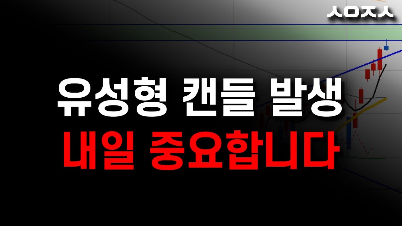 코스닥 유성형 캔들 일단 긴장 (나스닥. 비트코인. 코스닥 마감시황)