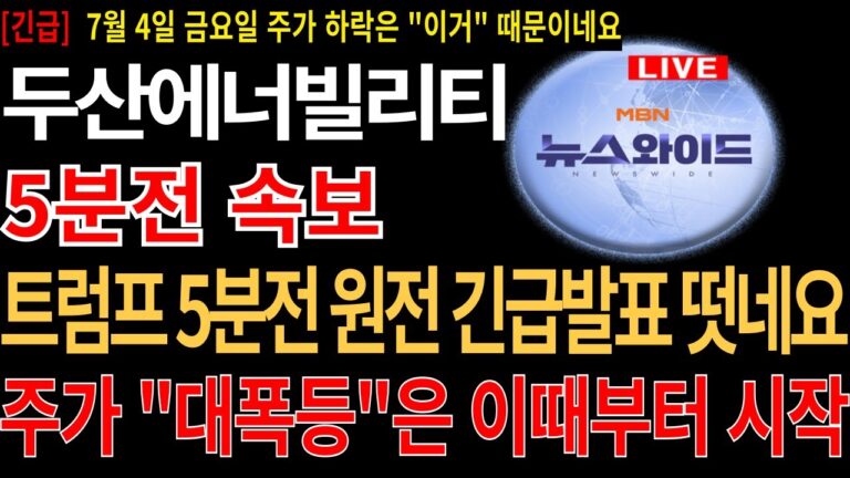 [두산에너빌리티 ] 금요일 장 공매들 진짜 파산해버려라! #두산에너빌리티 #두산에너빌리티목표가 #주네비 #두산에너빌리티분석 #우리기술 #두산에너빌리티주가 #트럼프수혜주 #원전관련주