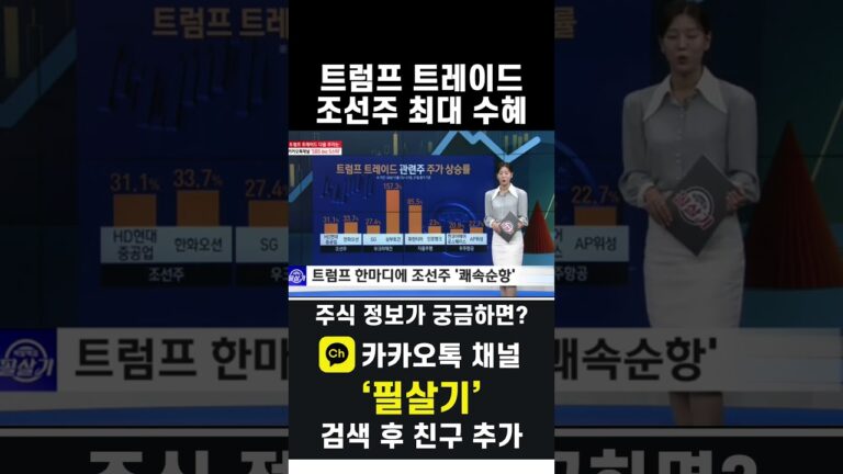 트럼프 당선 이후 조선·우크라이나 재건·자율주행 관련주 얼마나 올랐나?(20241122)
