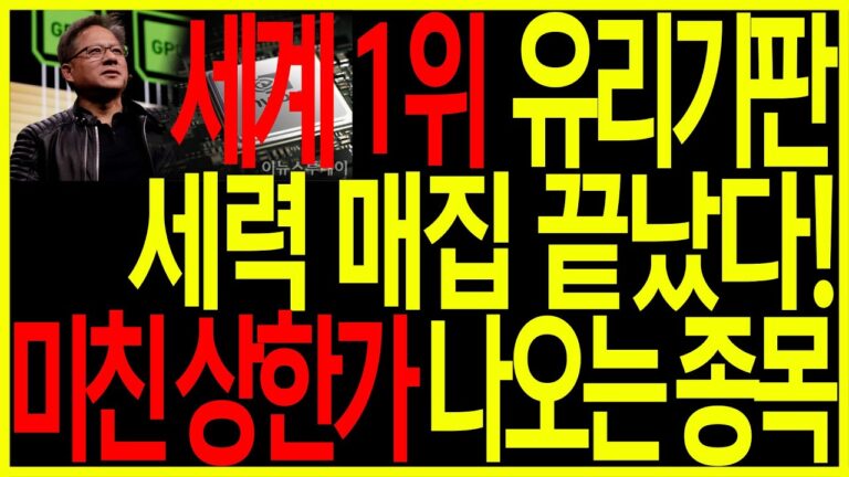 [유리기판 핵심주] 삼성 ‘유리기판’ 선언! 세력 매집 다 끝났다! 미친 폭등만 준비된 이 종목 상한가 나옵니다! 유리기판관련주 글라스기판관련주 디에스경제뉴스 옥순
