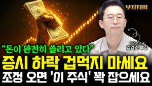 주식시장 조정 오면 ‘이 주식’ 꽉 잡으세요. 돈이 완전히 쏠리고 있습니다 (김경준 부장 1부)